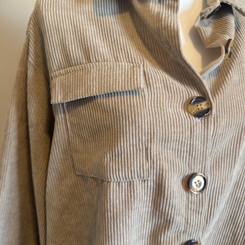 NWT NASTY GAL Oversized Corduroy Button Down Shirt SIZE 6 women's - Picture 6 of 11